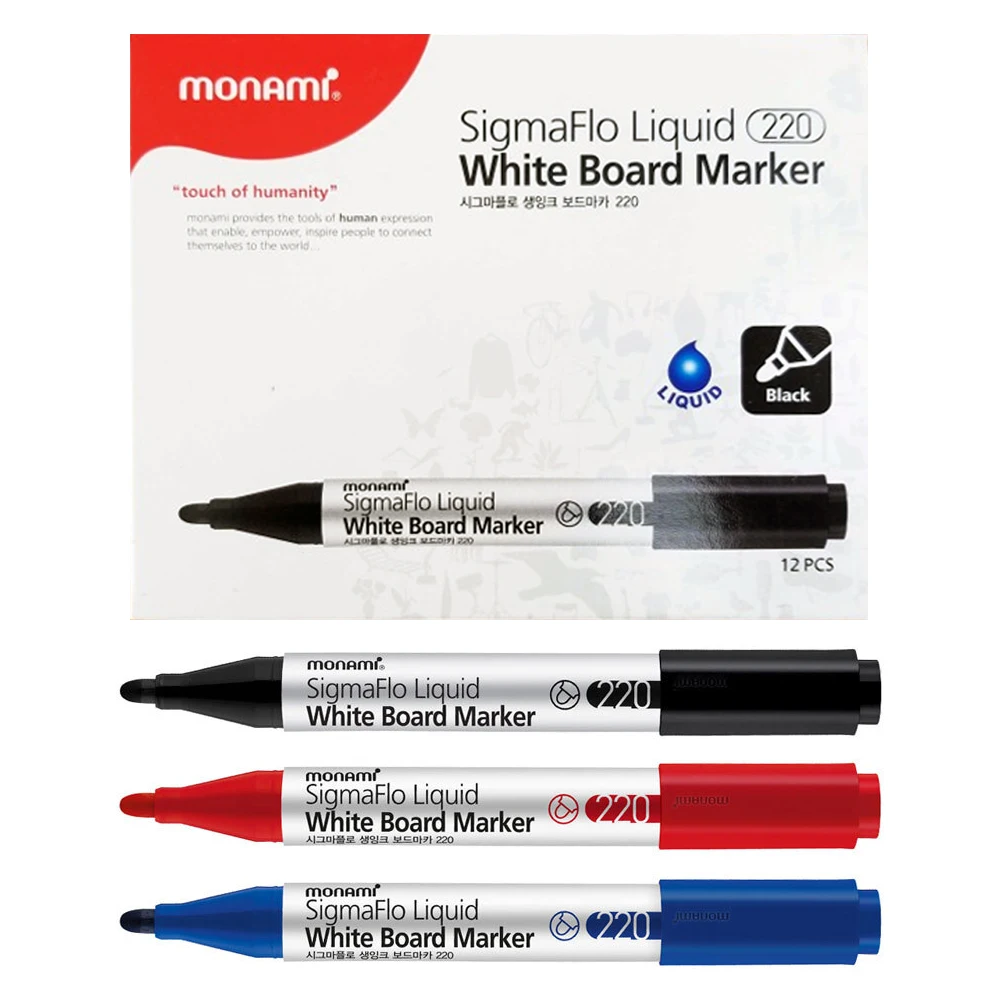 Monami-born Inkboard maca 220 12-letter Lu-Carpen marker Sig-Mablow 1-for-12