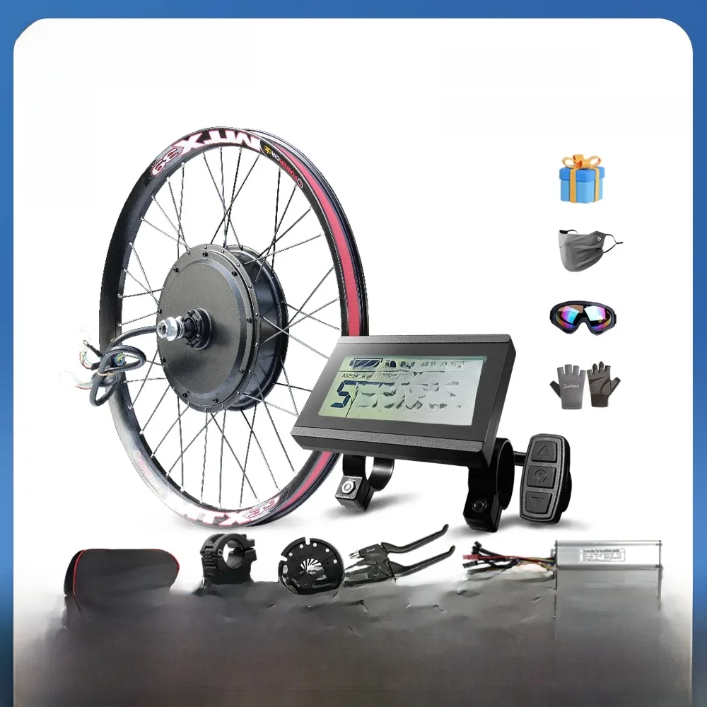 AliExpress Electric Bike Conversion Kit，MXUS 48V 2000W , MTX Rim,Brushless Rear Hub Motor Wheel for Electric Bike 20/24/26/27.5 Inch 700C