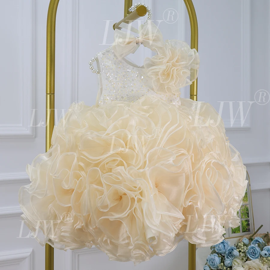 baby birthday dress Flower Princess Dress for Girls Luxury wedding flower girl dresses Glamorous stage girl pageant dress
