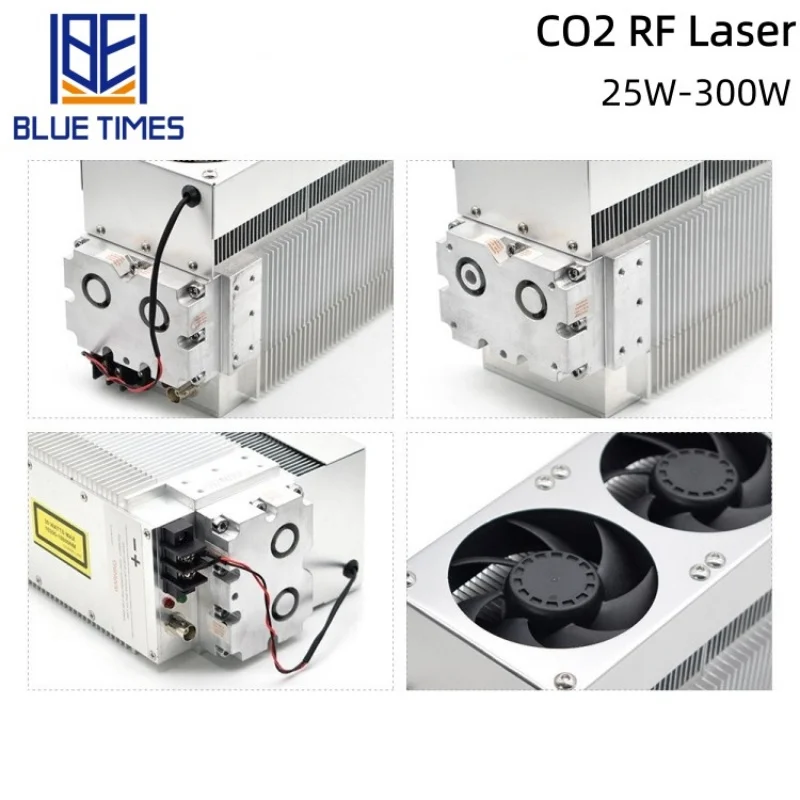 Bluetimes 35/40/45/50/ 60W RF Laser Tube CO2 Metal Pipe Laser Marking Machine Parts For Non-Metal Wood Acrylic Leather Paper Qui