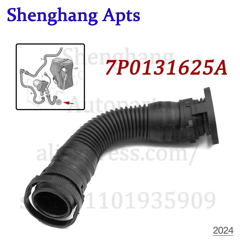 

Secondary Air Injection Pump Connecting Hose 7P0131625,7P0131625A,95811321210 For VW Touareg Porsche Cayenne 3.0L 2011-2018