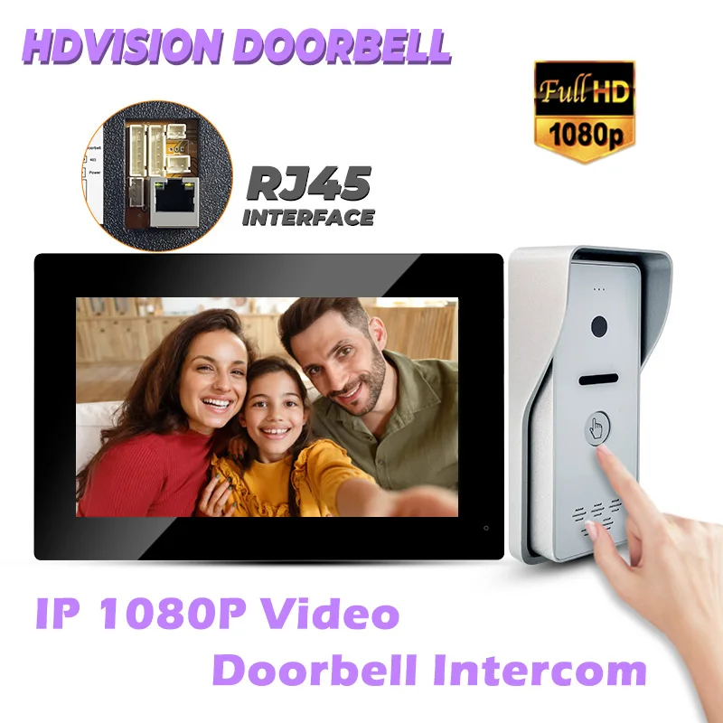 

Top Sales IP Video Doorbell Intercom 7 Inch Touchscreen HD 1080P One Button to Call