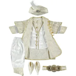 Baby Mawlid Clothes Traditional Ottoman Circumcision Costume Prince Baby Boy King Kaftan with Lace Prince Costume Islamic Baby