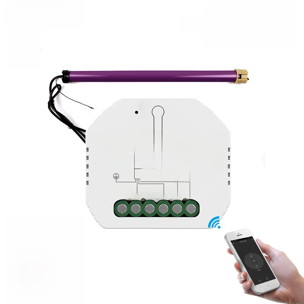 WiFi Mini Smart Vorhang Schalter Modul Rollos Shutter Motor Smart Leben Tuya APP Fernbedienung Arbeit mit Alexa Google Hause