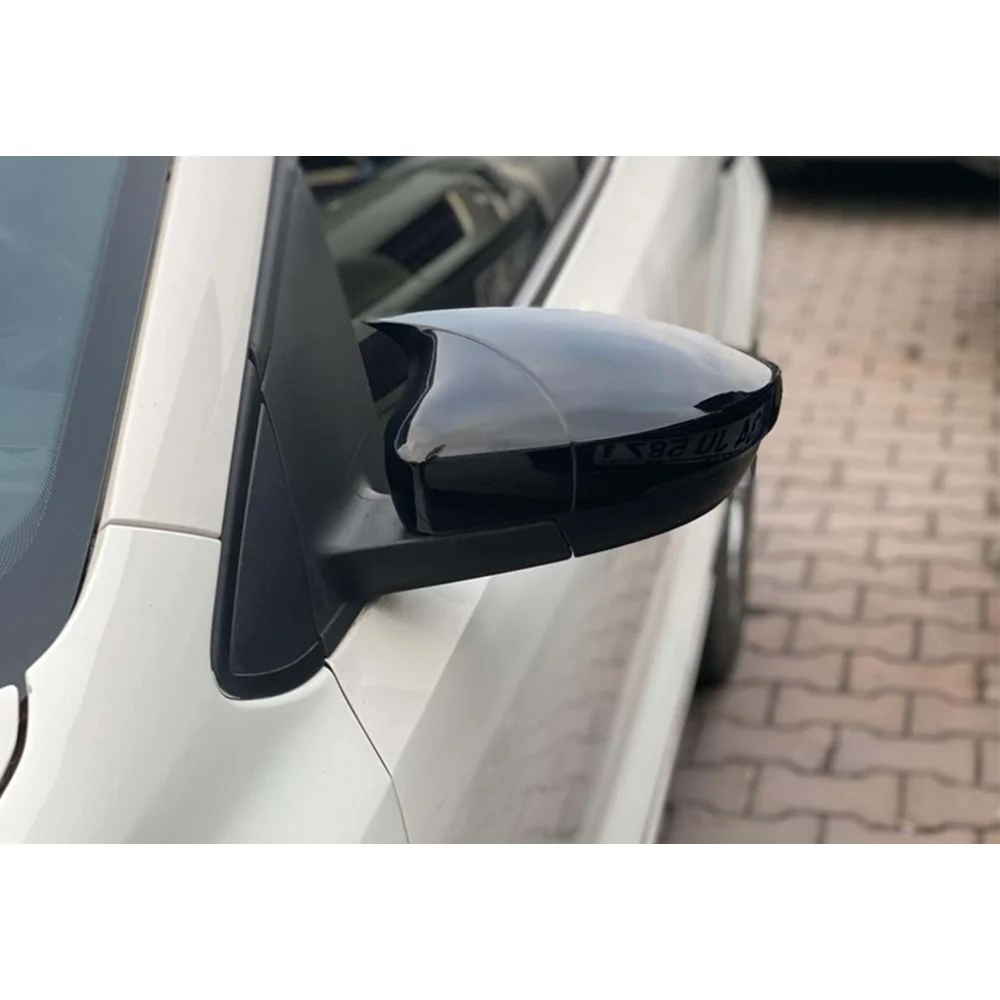 For Volkswagen Polo Mk5 2009-2017 Bat Style Mirror Cover Car Accessories Rearview Mirror Cover 2 Pieces Cover Shields