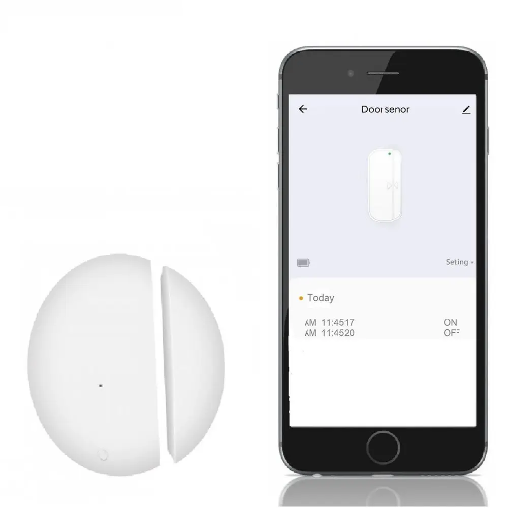 smart home zigbee door sensor opening door alarm sensorsmart Life appworks with Alexa Google Assistant