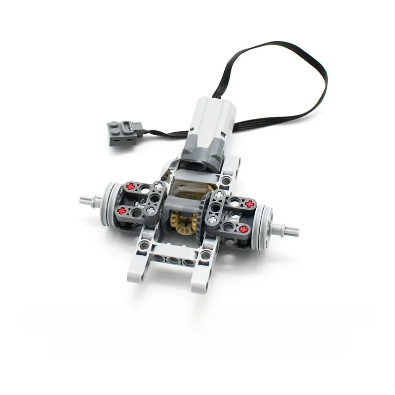 MOC – ensemble de système différentiel de Suspension arrière de voiture de haute technologie, fonctions de puissance compatibles, blocs de construction de moteur M, jouets de bricolage, cadeau