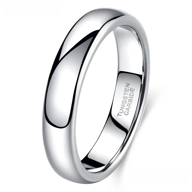 Tigrade Classic Jewelry 2/4/6/8mm Cute Men Women Simple Rings Polish100% Pure Tungsten Carbide Ring Wedding Band Pierścionek zaręczynowy — zdjęcie 2