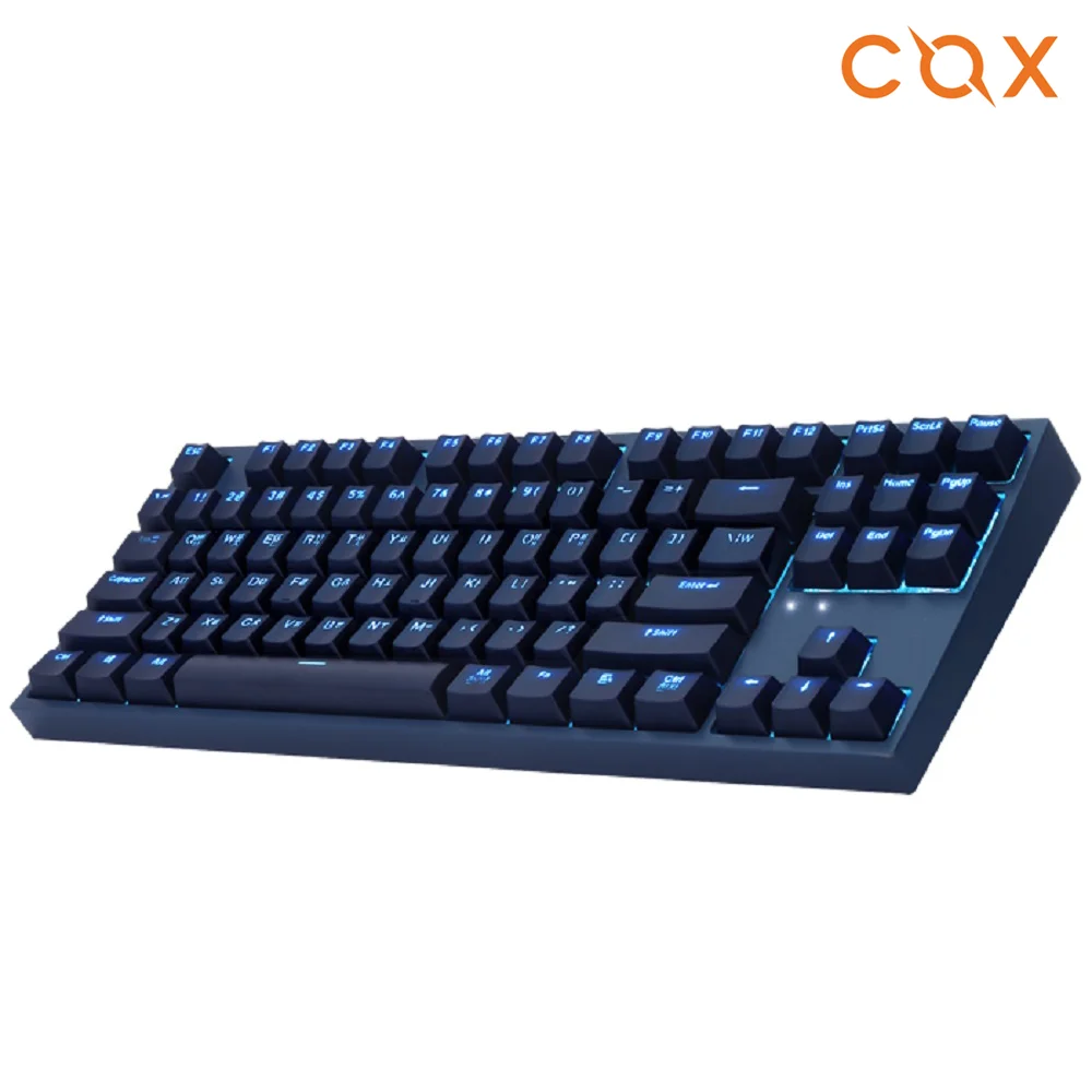 COX COX CK87 GATRon Mechanical LED Gaming Tenkis Keyboard (NAPVY. Yellow axis)