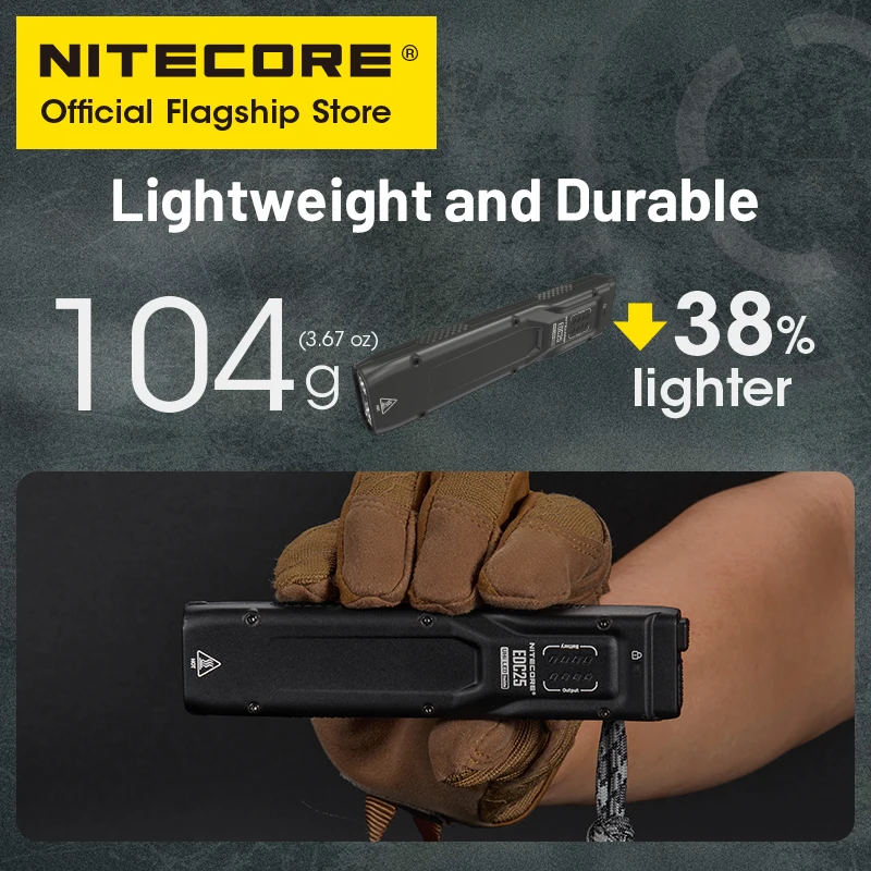 Imagem -04 - Usb-c Lanterna Recarregável Ultra Slim Tactical Edc Chaveiro Troch Luz Construído em Bateria 3000 Lumens Uhi Led Nitecore-edc25