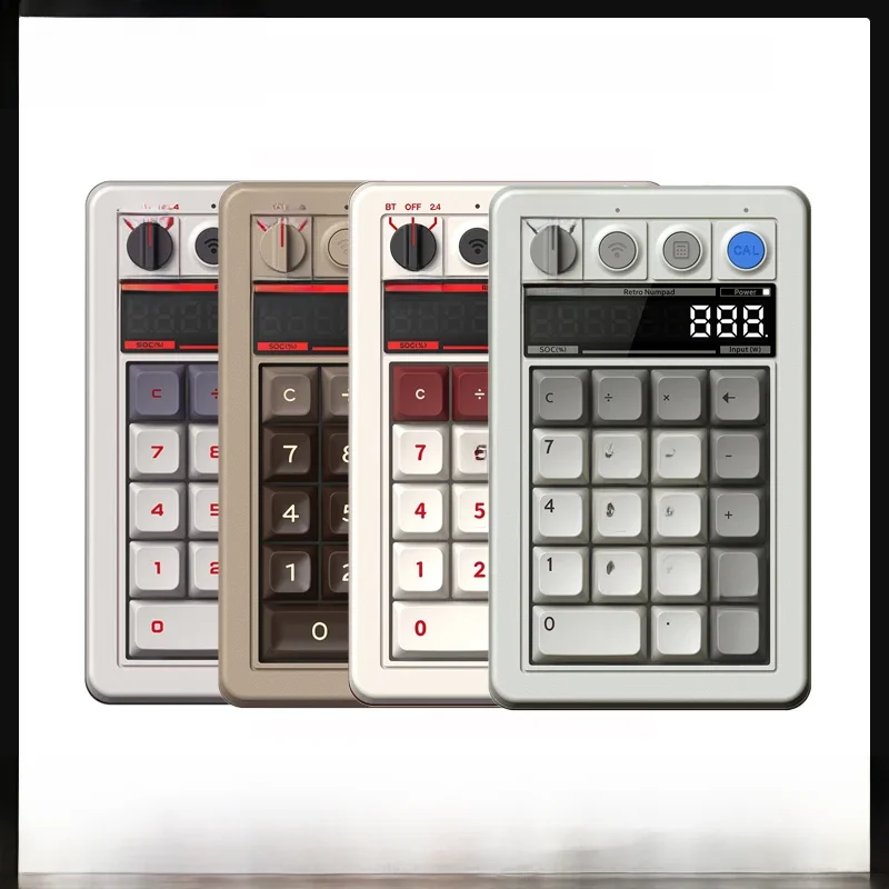 8bitdo retro 18 mechanisches numpad, unterstützt rechner modus, bluetooth/2,4g/verdrahtet numpad für