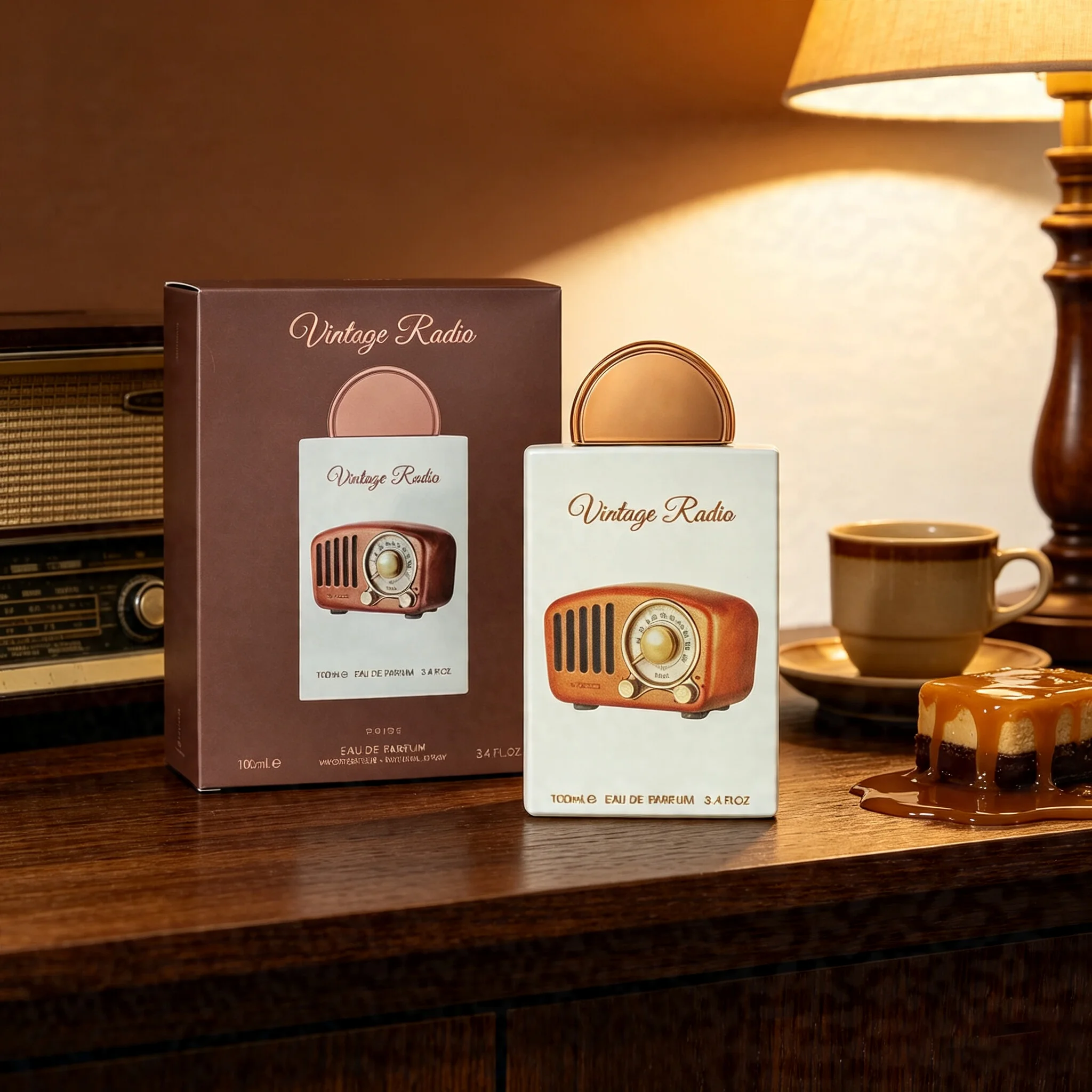 Pride Vintage Radio Eau de Parfum Spray for Unisex – Nostalgic Warm Woody, Spicy & Amber Scent, Long-Lasting Luxury Fragrance, Perfect Gift, 3.4 fl oz / 100 ml view 2