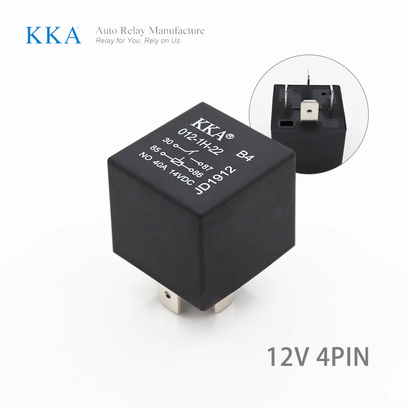 Waterproof 12V/24V 4pin/5pin 40A Automotive Relay, Long Life High Quality Car Relay for Auto/Motorcycle, Normal Open, Close