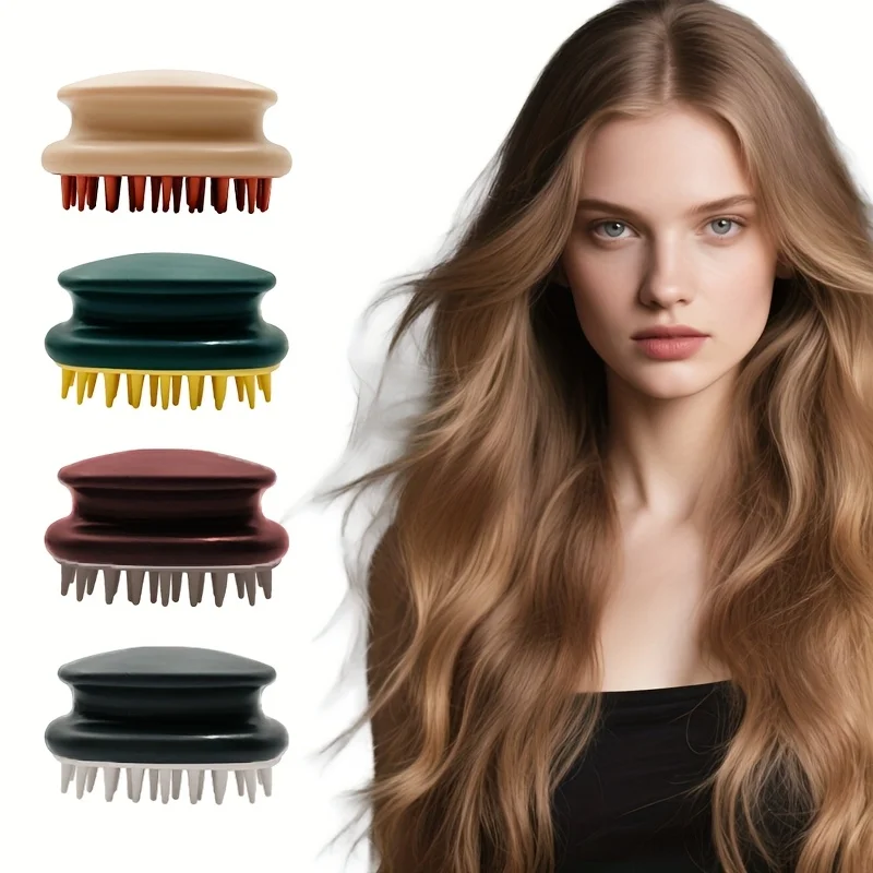 

Silicone air cushion wet and dry dual-use massage shampoo comb Cleansing shampoo airbag comb