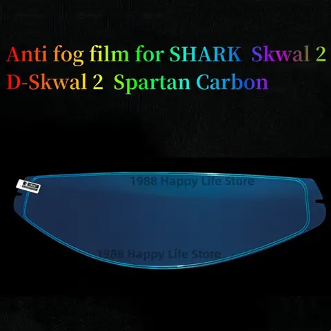 Anti Fog Film for SHARK Skwal 2 D-Skwal 2 Spartan Carbon Anti-fog Insert Sticker Bike Motorcycle Helmet Visor Accessories Parts