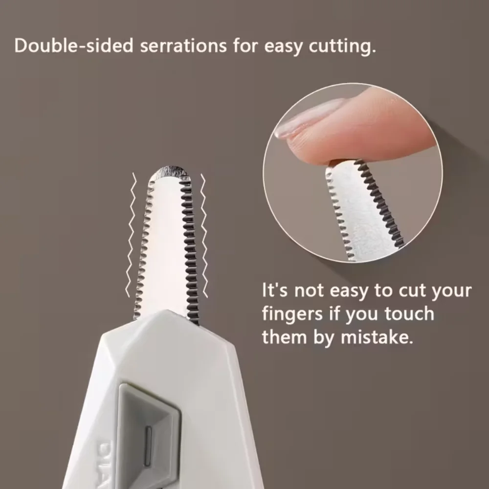 سكين فتح الصندوق الصغير قابل للتمديد، مزود بسكين فتح صندوق صغير مغناطيسي مدمج، وسكين فتح صندوق الأمان،