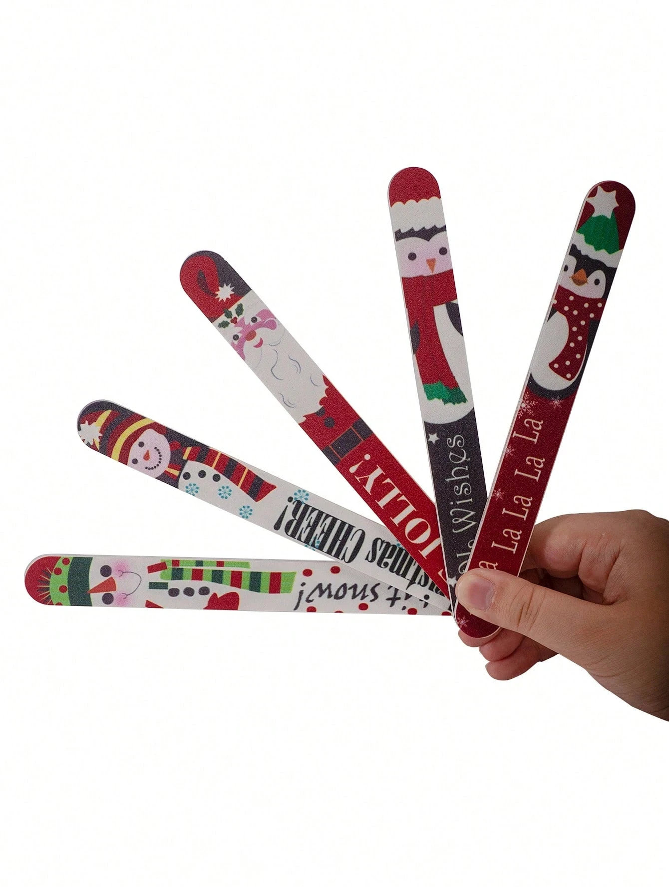 5/10個入り クリスマス プロ仕様 ネイルファイル 100/180 EVA 厚手ネイルファイル 240/180 サンドペーパー ネイル用 マニキュア サロンツールセット