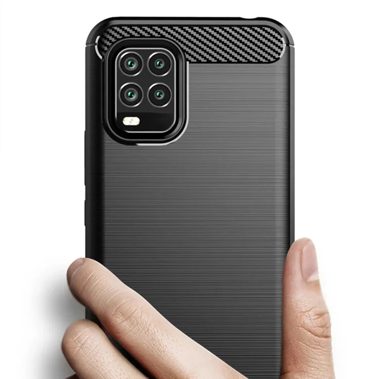 Dla Xiaomi Mi 10 Lite Mi10 lite Miękkie silikonowe etui Luksusowe etui z włókna węglowego dla mi 10lite 5g mi10lite Wstrząsoodporne matowe etui — zdjęcie produktu 7