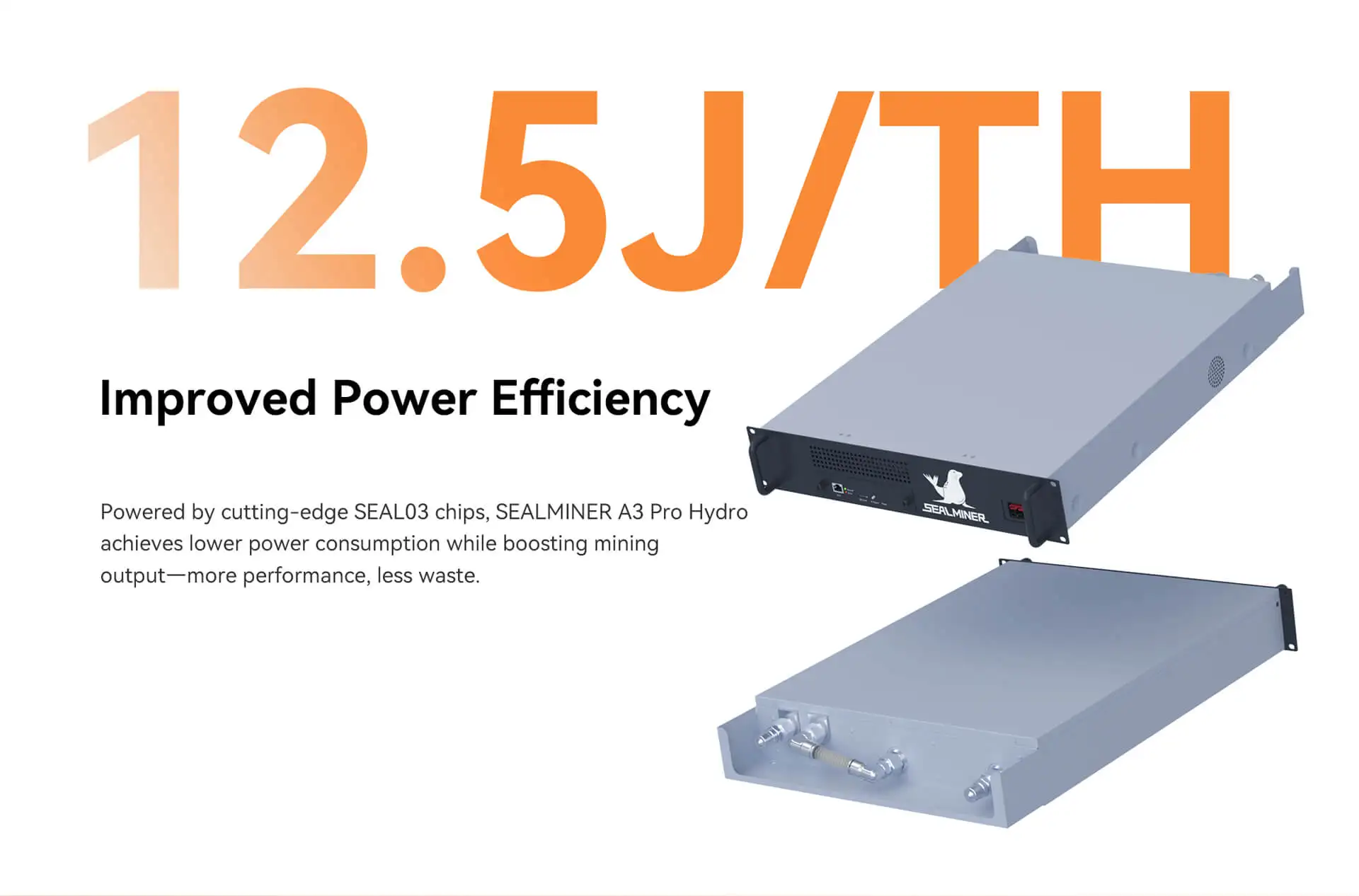 

Майнер Bitdeer Sealminer A3 Pro Hydro 660TH/S 12.5J/Th, ASIC-майнер, криптомайнер, компьютерный процессор, Sealminer A3 Pro Hyd 660Th