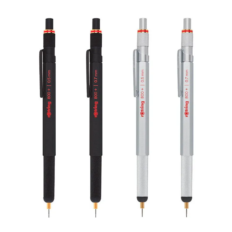 Rotring 800+ Professional Mechanical Pencil  0.7mm Touchscreen Stylus, Ergonomic PDA Pen with Retractable Mechanism