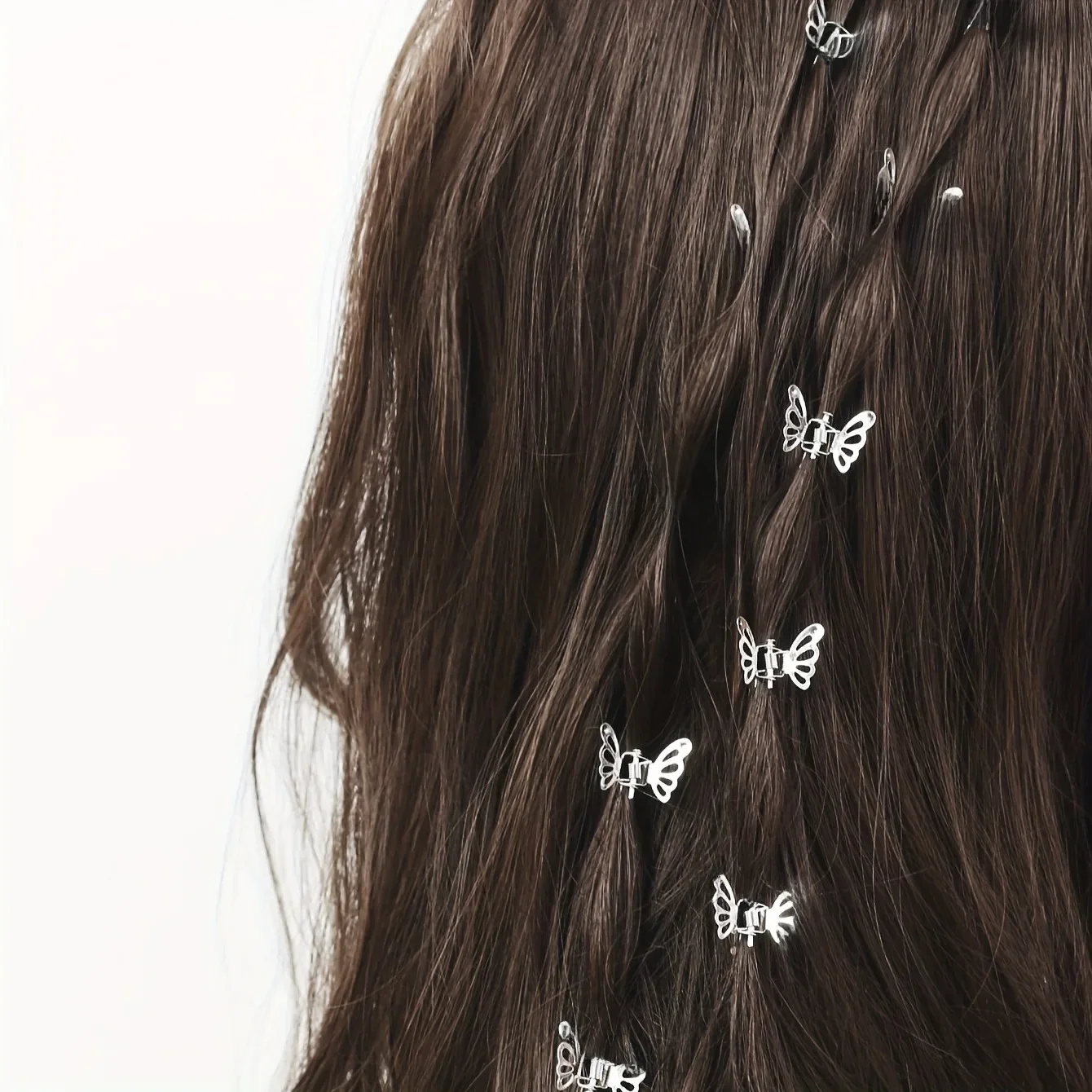 10szt Mini Hollow Out Butterfly Design Sweet Hair Clip Retro Bangs Fixed Clip Decoration Hair Grasping For Women And Girls — zdjęcie 2