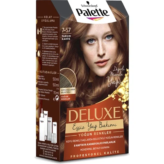 

Palette Deluxe Hair Color Intense Colors 7-57 Cinnamon Brown X 2 Pieces