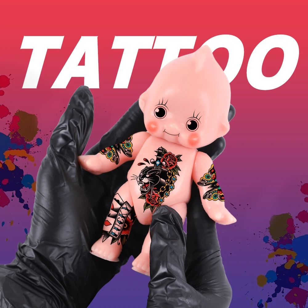 Cute Doll Silicone Practice Skin Model Creative Auxiliary Training Tattoo Practice Skin For Beginner Tattoo Accessories