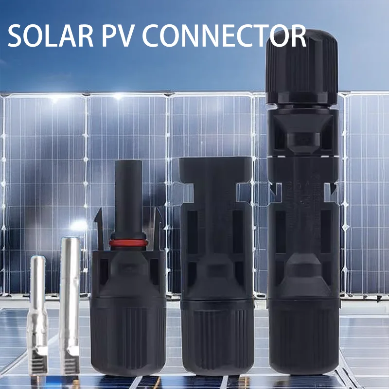 

10/50/100 Sets Solar Panel Connector Male Female Waterproof Ip67 Connectors 1000V/1500V 30/50A 2.5/4/6mm² 9~10/11/13/AWG