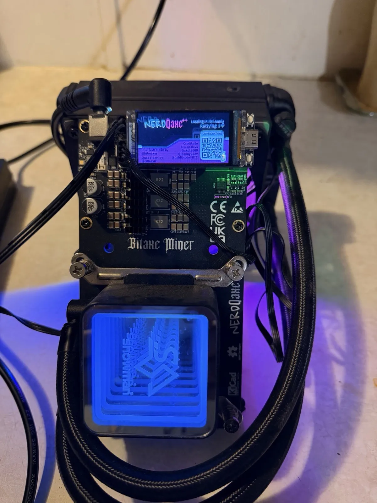 

JD BUY 5 GET 3 FREE NerdQaxe++ Hydro Rev 6.1 6T 100W 2.4G WiFi 16.5 J/TH