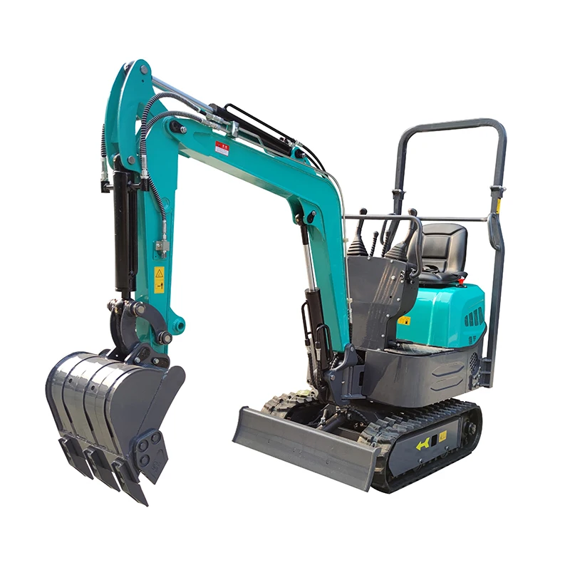 

Customized small tracked excavator with hydraulic thumb for engine certification