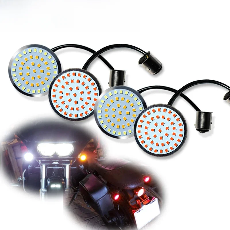 iJDM 1157 Kierunkowskaz LED i DRL Czerwone tylne światła LED Żarówki do motocykli Harley Davidson Touring Electra Glide Road King — zdjęcie 2