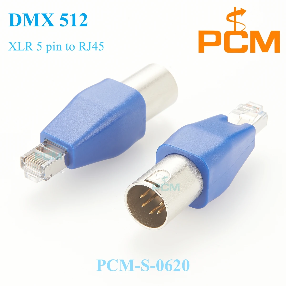 

DMX512 XLR 5Pin to RJ45 Male Converter DMX-CON Controller Series CAT5e Network Signal for LED RGB Strips Stage Lighting