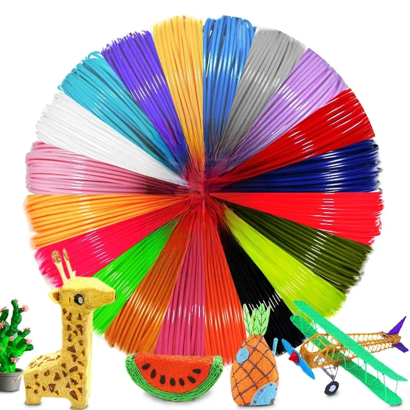 3D Pen PLA średnica włókna 1.75MM kolor 3D materiał do drukowania dla 3D Pen 9M/36M/50M/100M/200M bezbarwny, bezwonny i bezpieczny — zdjęcie produktu 7