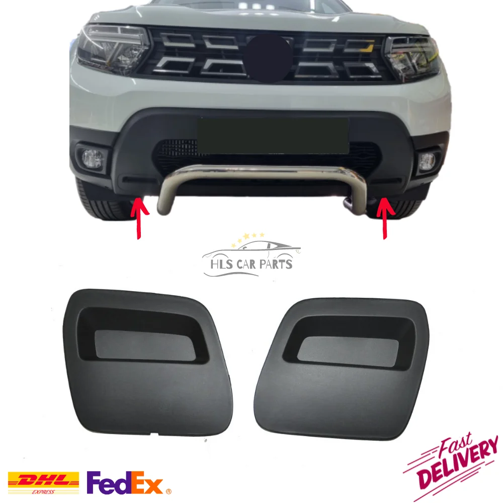 Front Bumper Tow Bar Eye Cover Special Production Left+Right for Dacia Duster 2018+ OEM 620721430R 620724861R Best Quality