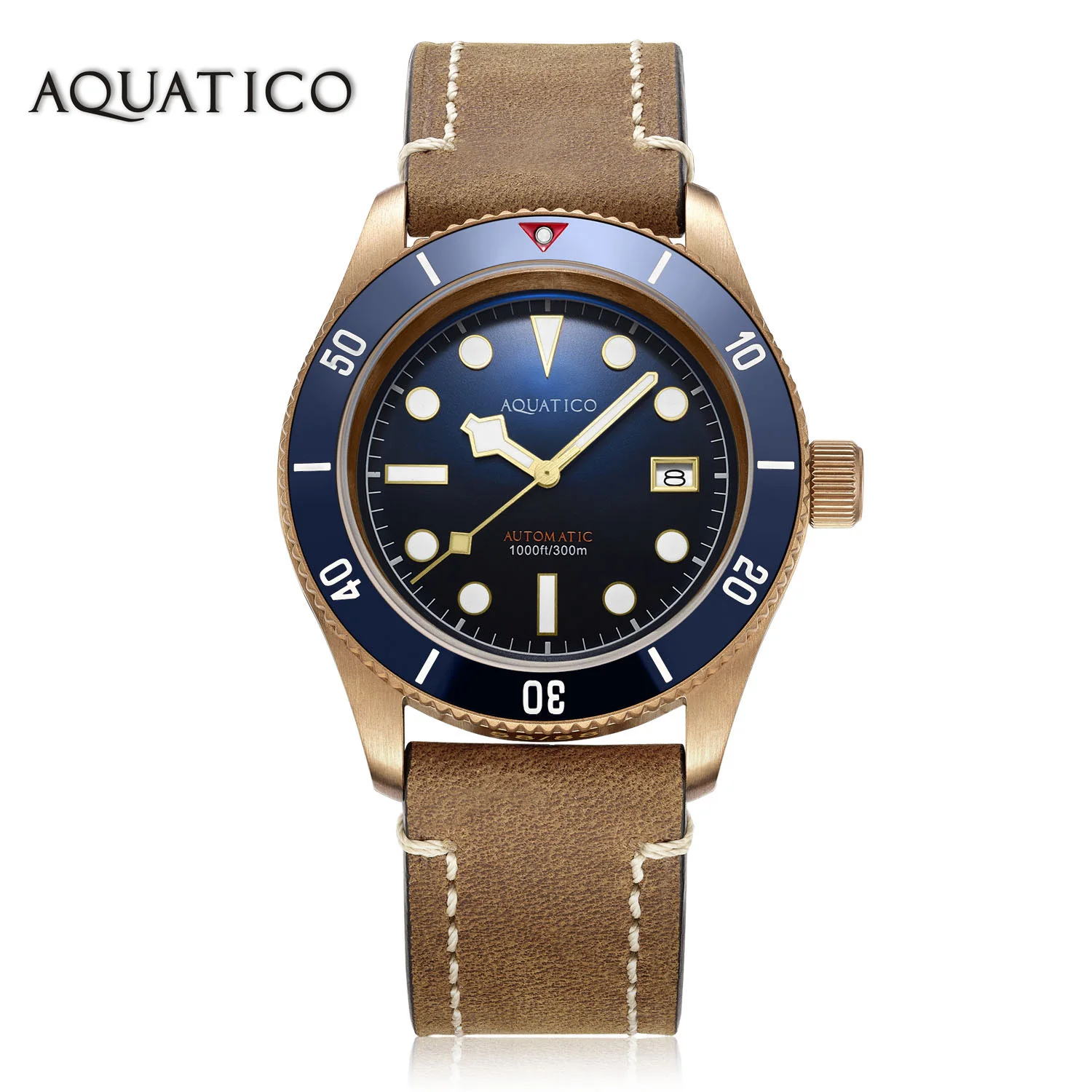 Aquatico Bronze Sea Star Blue Dial Ceramic Bezel (NH35)