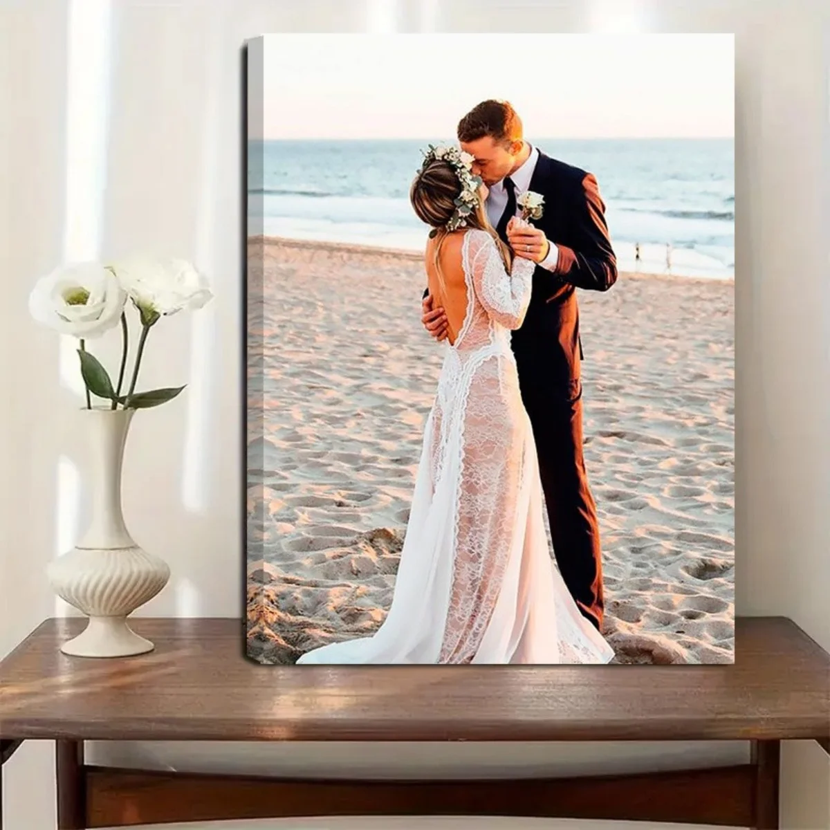2D Flat Poster (Includes Wooden Frame; Single Piece) — Personalized Photo Wall Art — 