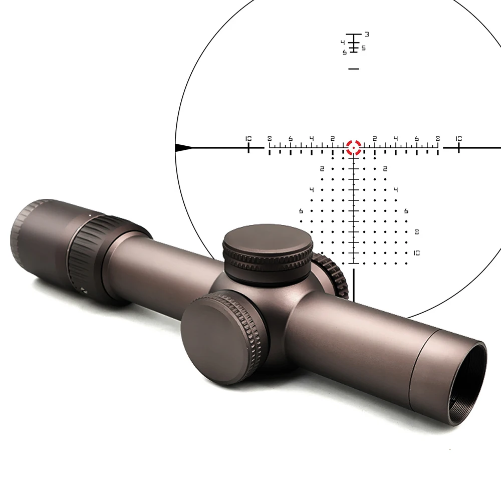 VTX RZ HD GEN III 1-10X24 FFP 34mm First Focal Plane Reticle Riflescop For Airsoft AR15 5.56 Multi-Coated Red EBR-9 Adjustment