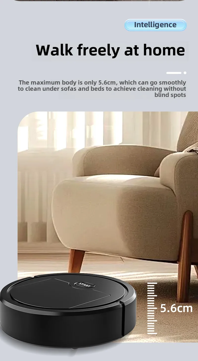 Rechargeable 3 In 1 Smart Sweeping Robot Home Sweeper Sweeping and Vacuuming Wireless Vacuum Cleaner Sweeping Robots For Home