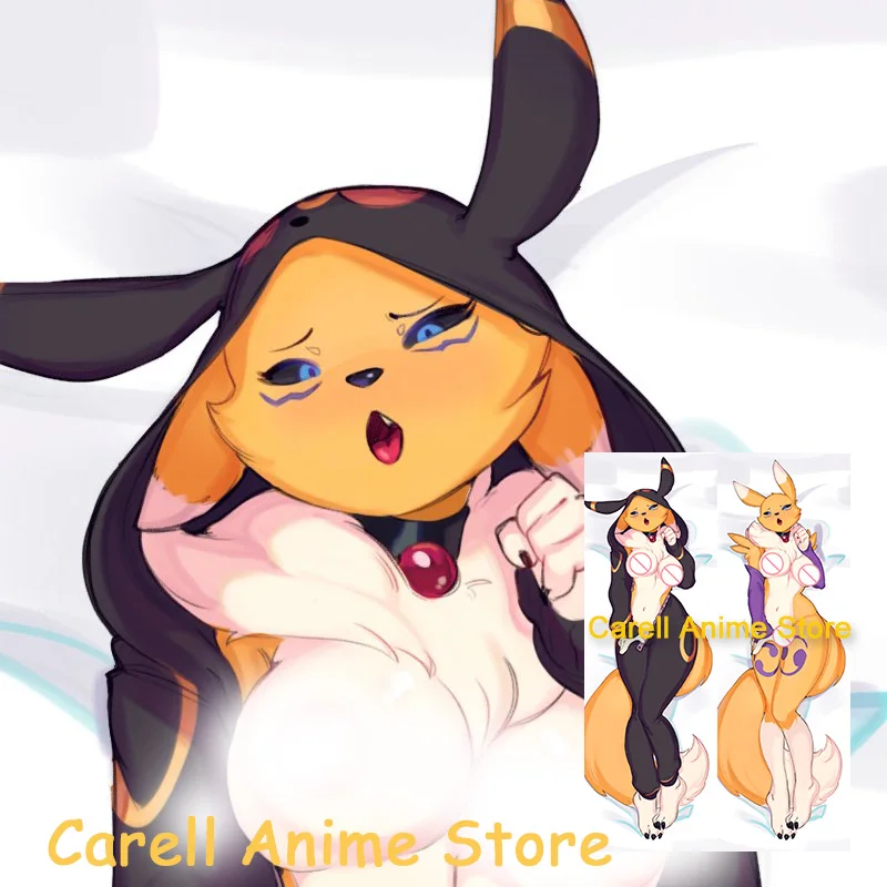 

Dakimakura Renamon Digimon Anime Furry Double-Sided Print Life-size Body Pillow Cover