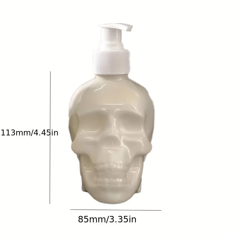 Halloween Lotion Bottle Soap Dispenser Empty Refillable Shampoo Lotion Hand Sanitizer Container Bottle Skull Design Decoration