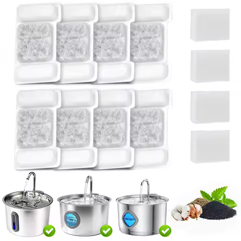 Filtros de Reposição para Bebedouro de Gatos Mstail (12 Peças) - Elimina Bactérias/Fungos