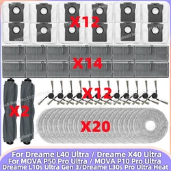 Fit For Dreame L10s Ultra Gen 3/ L40 Ultra/X40 Ultra/ L30s Pro Ultra Heat, MOVA P50 Pro Ultra/P10 Pro Ultra Brush Filter Mop Bag