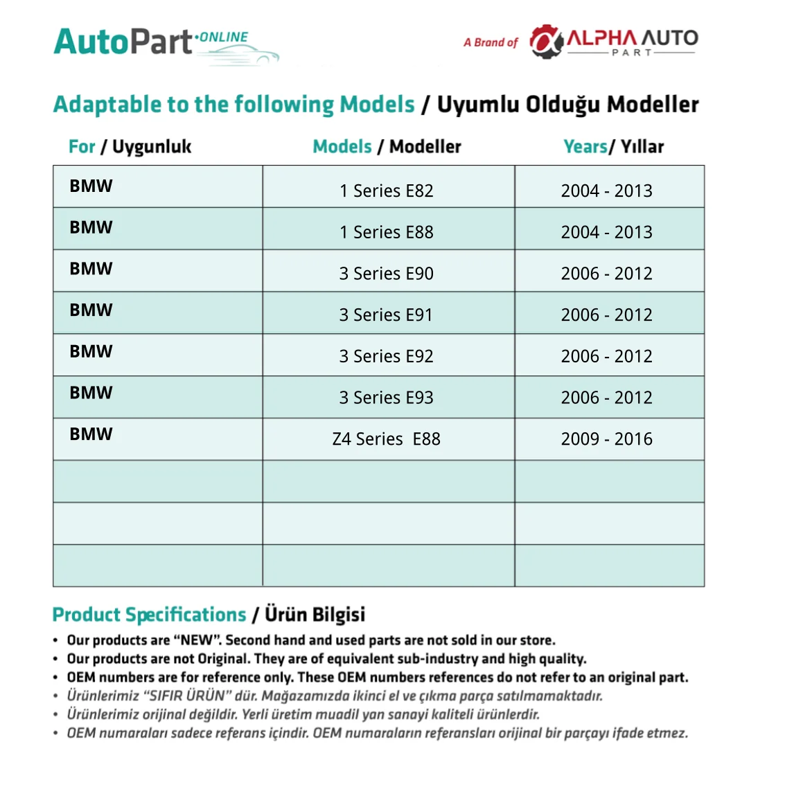 Conector de manguera de agua de radiador para BMW, serie 1, E82-E88