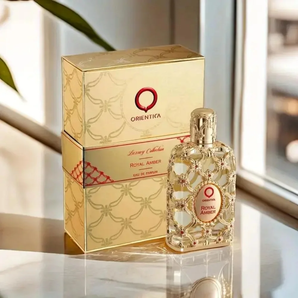 Orientica Royal Amber untuk wanita-2.7 OZ EDP Spray tahan lama aroma bunga parfum Ideal hadiah Natal beberapa Volume