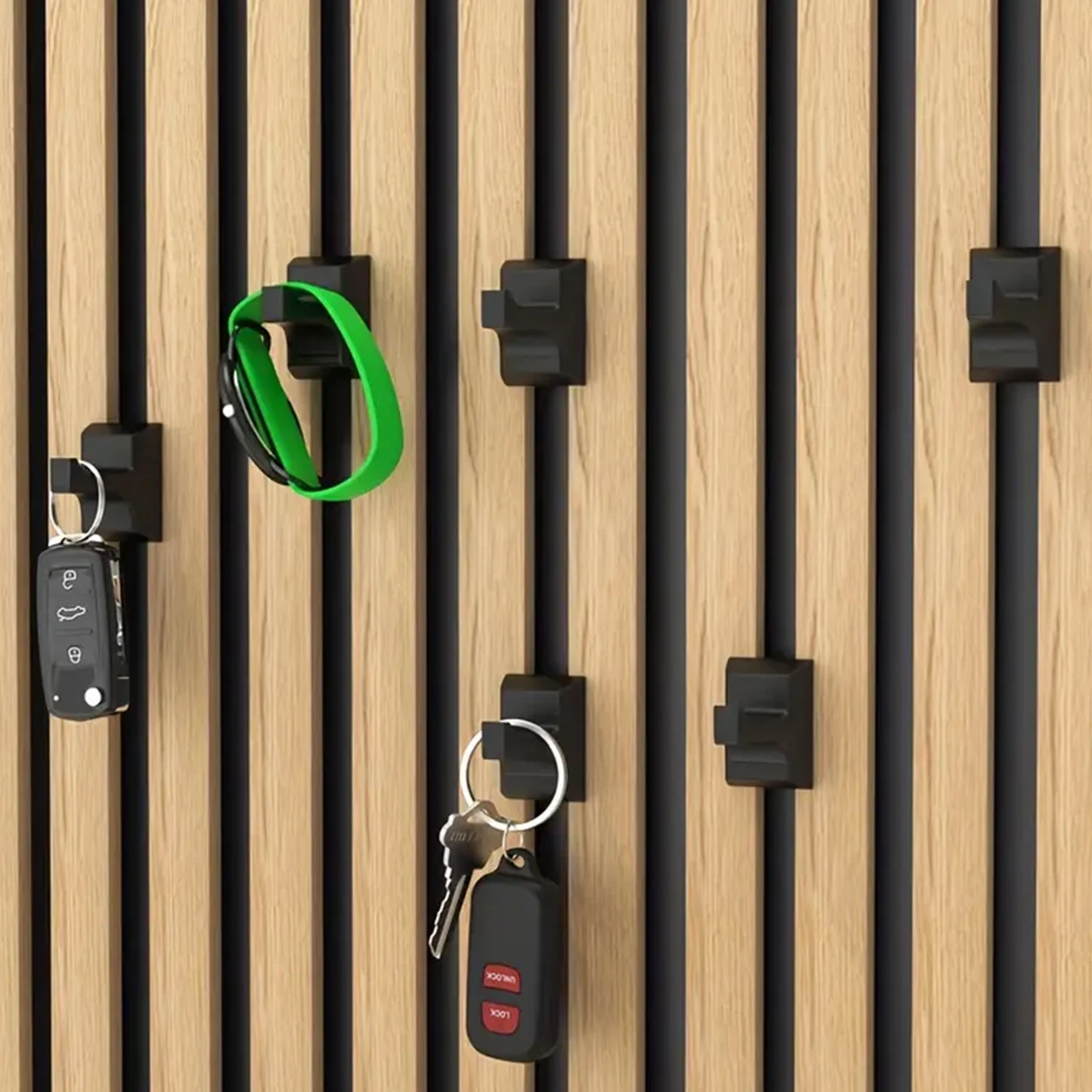Heavy-duty sound insulation panel hook - No drilling installation, compatible with 13mm channel panels, suitable for home image 2