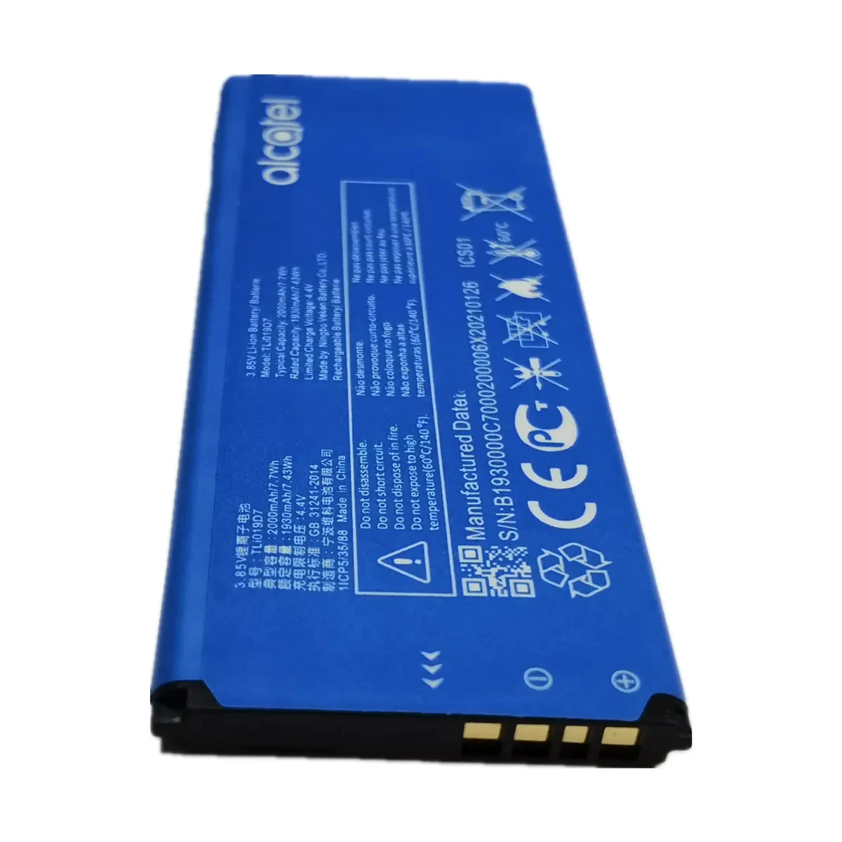 Original 2000mAh TLi019D7 Battery For Alcatel 1 5033 5033D 5033X 5033Y 5033A 5033T 5033J / Telstra Essential Plus 2018 / TCL U3A