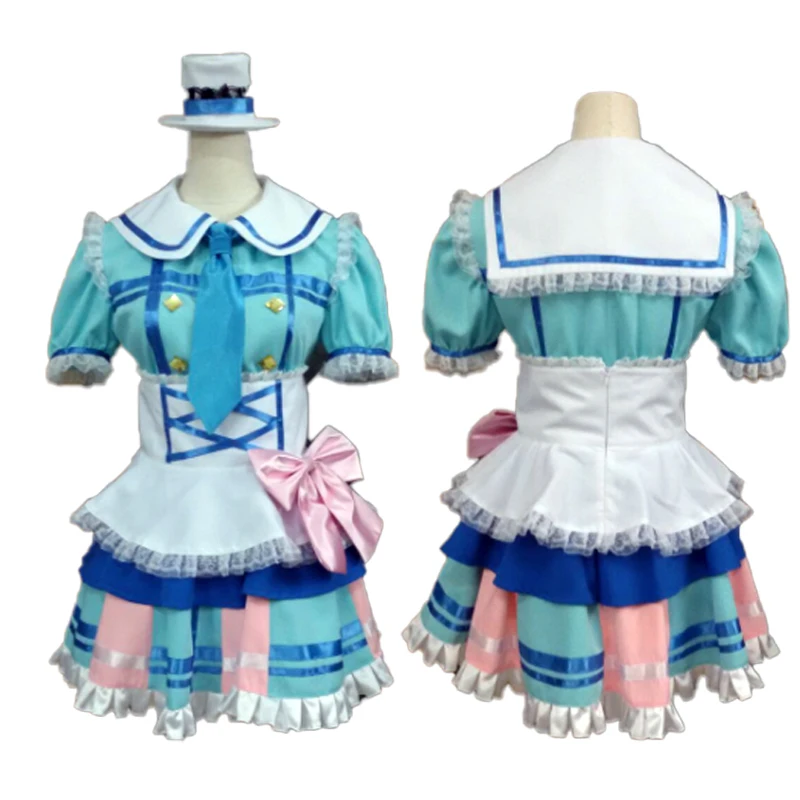 Custom Made LoveLive Sunshine Aqours Is Your Heart Shining Watanabe You Cosplay Costume Stage Dress Women Anime Outfits Suits