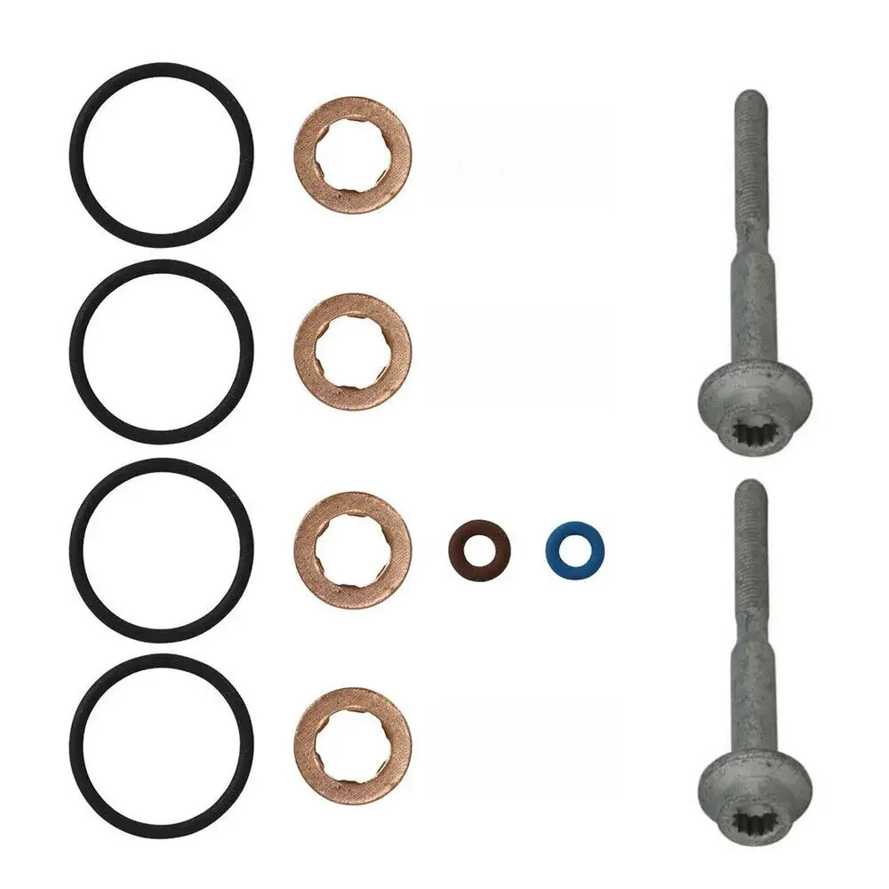 Boulon de serrage d'injecteur 18 pièces et Kit de joint de buse 4 pièces pour VW Audi Skoda SEAT 1.6 TDi
