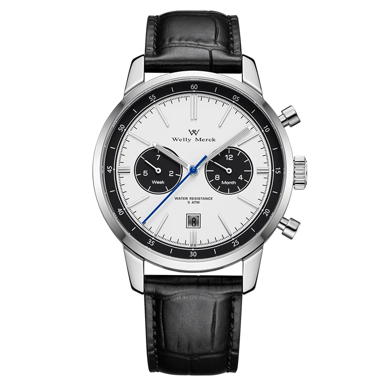WM Watch Automatic Mechanical Watch Man Business Casual Watches Stainless Steel Sapphire Waterproof For Men Welly Merck 138M-WM