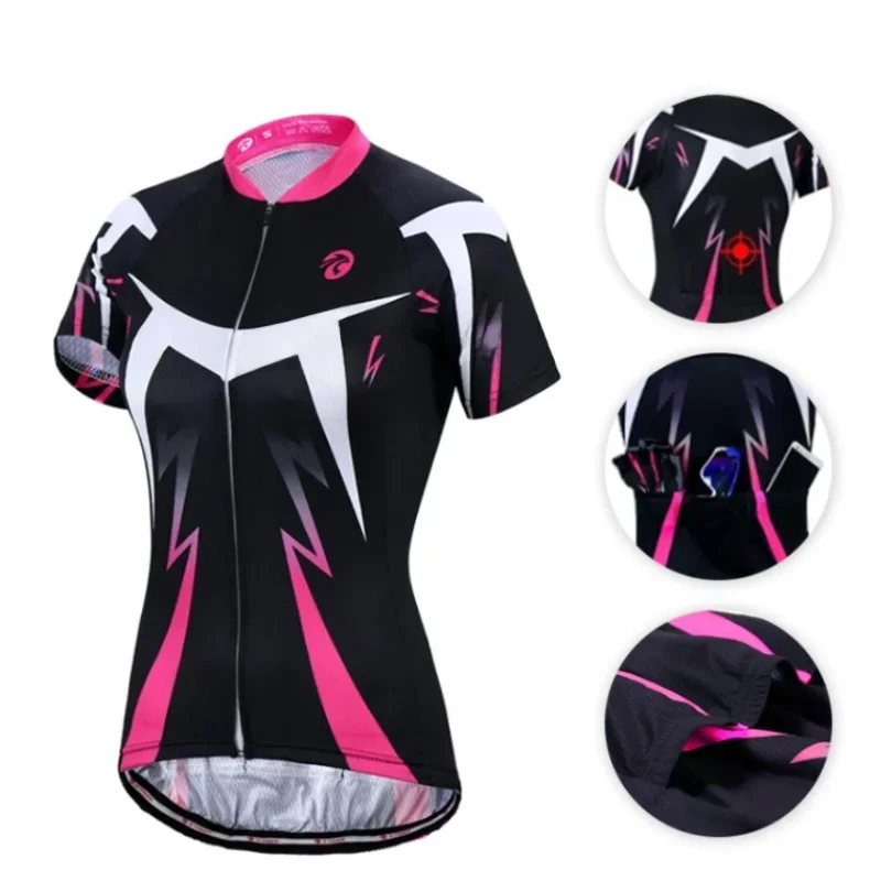 AliExpress X-Tiger Cycling Jersey Women Mountain Bike Clothing Quick-Dry Racing MTB Bicycle Clothes Pocket
